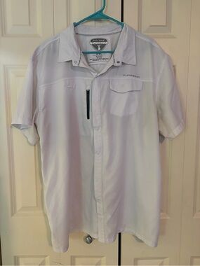 Tunaskin Men's Short Sleeve Fishing Shirt - White 2XL
